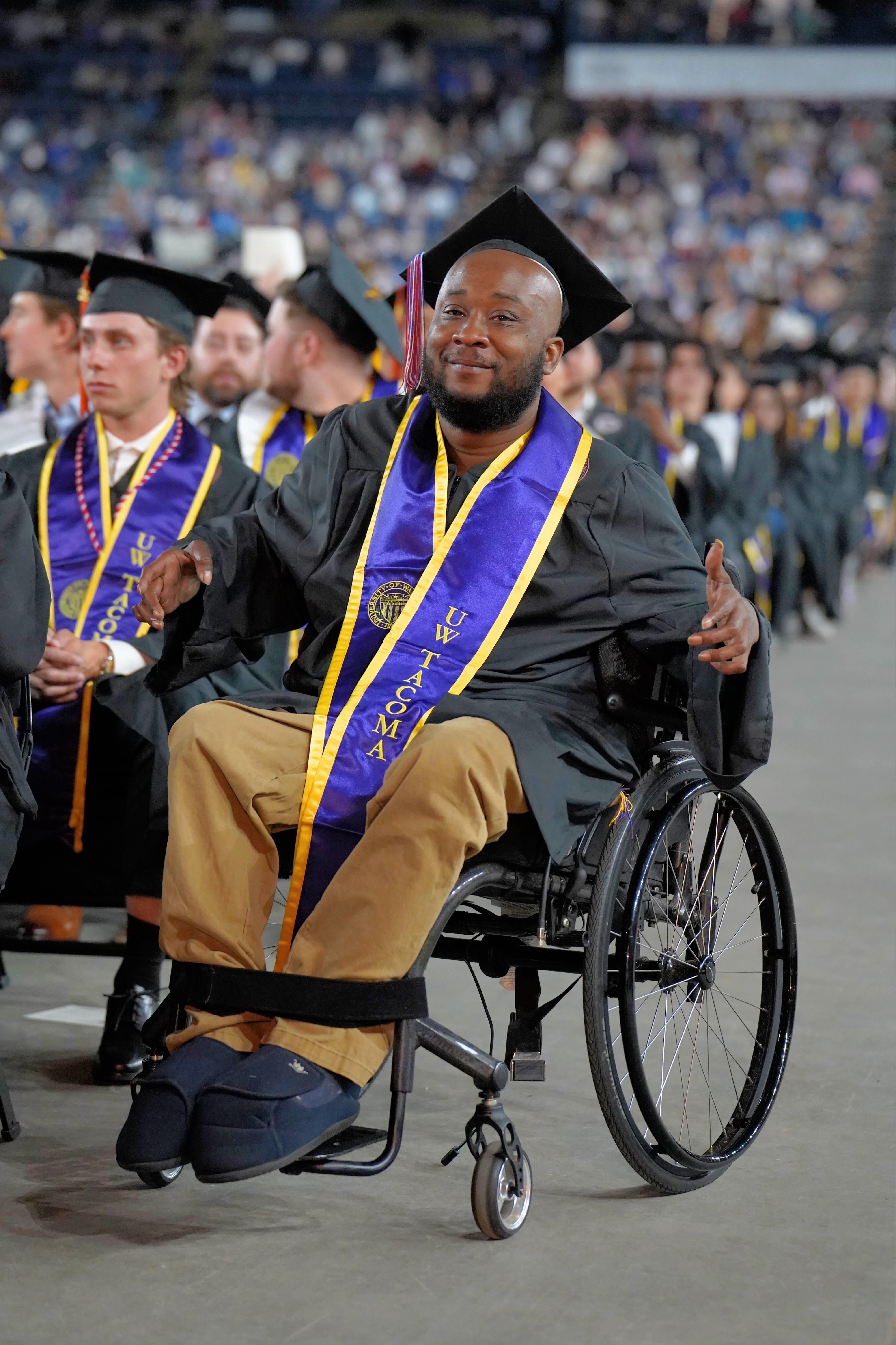 Mckieth Obe Arradondo at his University of Washington Tacoma graduation